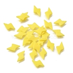 Handmade Polymer Clay Cabochons, Lightning, Yellow, 5~5.5x8~8.5x0.5~1mm, about 10204pcs/500g(PY-CBA5A20-12)