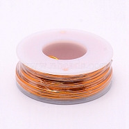 Round Aluminum Wire, with Spool, Orange, 15 Gauge, 1.5mm, 10m/roll(AW-G001-1.5mm-17)