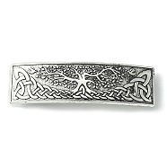 Alloy Hair Barrettes, for Woman Girls, 84.5x24x12.5mm(OHAR-C010-05H-AS)