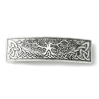 Alloy Hair Barrettes, for Woman Girls, 84.5x24x12.5mm