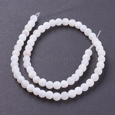 Natural Weathered Agate Beads Strands(G-G589-6mm-03)-2