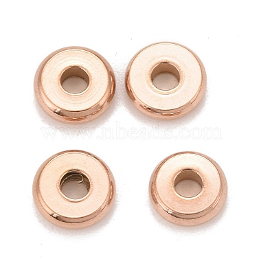 Rose Gold Donut 304 Stainless Steel Spacer Beads