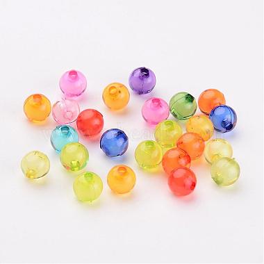 Perles en acrylique transparente(X-TACR-S092-8mm-M)-2