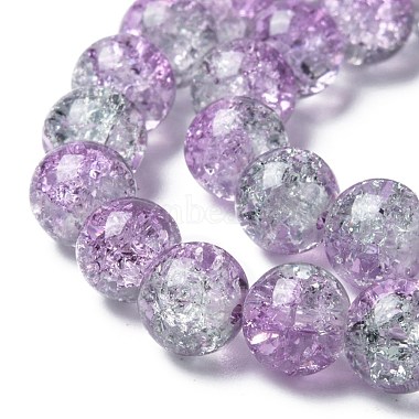 Spray Painted Crackle Glass Beads Strands(CCG-Q002-8mm-02)-3