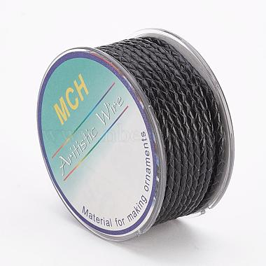 Экологически чистый плетеный кожаный шнур(OCOR-L035-3mm-E09)-2