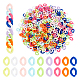 720Pcs 9 Colors Opaque Acrylic Linking Rings(SACR-FH0001-07)-1