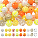 50Pcs 10 Style Thanksgiving Day Theme Acrylic Beads(SACR-SC0001-21)-1