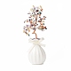 Natural Gemstone Chips with Brass Wrapped Wire Money Tree on Ceramic Vase Display Decorations(DJEW-B007-01D)-1