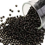 TOHO Round Seed Beads, Japanese Seed Beads, (2205) Silver Lined Root Beer, 11/0, 2.2mm, Hole: 0.8mm, about 1110pcs/bottle, 10g/bottle(SEED-JPTR11-2205)