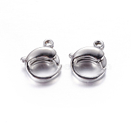 304 Stainless Steel Lobster Claw Clasps, 10x12mm(X-STAS-H001)