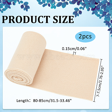tissu côtelé en polyester pour poignets(FIND-WH0032-59G)-2