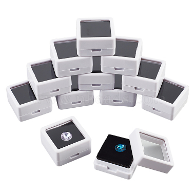 White Square Plastic Jewelry Set Box