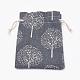 Polycotton(Polyester Cotton) Packing Pouches Drawstring Bags(ABAG-T006-A21)-4