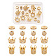 Brass Micro Pave Clear Cubic Zirconia Beads(ZIRC-TA0001-10G)-1