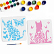 US 1 Set PET Hollow Out Drawing Painting Stencils(DIY-MA0001-39A)-1