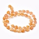 Chapelets de perles jaunes en aventurine naturelle(G-G821-09B)-2