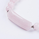 Bracelets extensibles en quartz rose naturel(BJEW-F308-34D)-3
