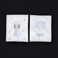 DIY Silicone Craft Doll Body Mold, for Fondant, Polymer Clay Making, Epoxy Resin, Doll Making, Body, White, 80x65x27mm(DIY-I082-08)
