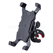 Plastic Bike Phone Holder Mounting Set, Handlebar Phone Mount Clamp for Motorcycle Electric Scooter, Black, packaging: 140x132x65mm(AJEW-WH0299-86)