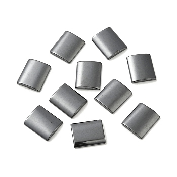 Synthetic Non-magnetic Hematite Cabochons, Rectangle, 18x15x3mm