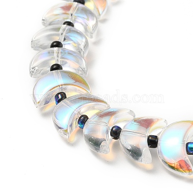 Transparent Electroplate Glass Beads Strands(EGLA-E030-01O)-3