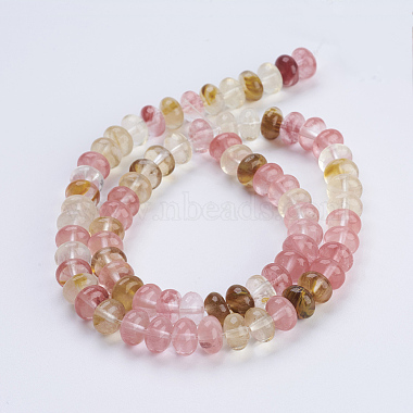 Tigerskin Glass Beads Strands(G-P354-17-8x5mm)-2