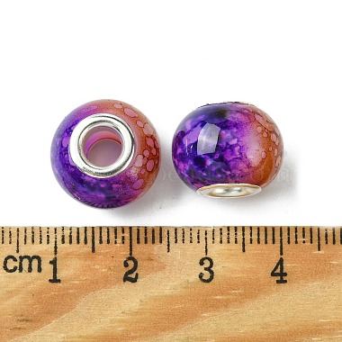 Two Tone Glass European Beads(GPDL-K003-01H)-3