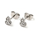 Rhinestone Gourd Stud Earrings with 316 Surgical Stainless Steel Pins(EJEW-A081-04P)-2