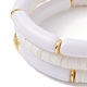 Chunky Tube Beads Bracelets Set(BJEW-JB07224)-4