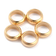 Rack Plating Brass Spacer Beads, Long-Lasting Plated, Flat Round, Real 24K Gold Plated, 7x2.5mm, Hole: 5mm(KK-O139-16F-G)