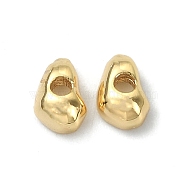 Rack Plating Brass Spacer Beads, Nuggets, Real 18K Gold Plated, 5x3x2mm, Hole: 1mm(KK-B072-37G)
