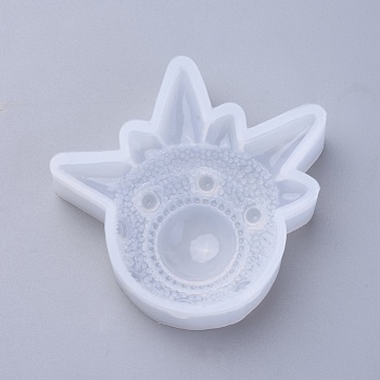 Silicone Molds, Resin Casting Molds, For UV Resin, Epoxy Resin Jewelry Making, Evil Eye, White, 71x75x20mm