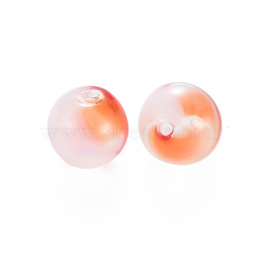 Transparent Handmade Blown Glass Globe Beads(X-GLAA-T012-31B-02)-2