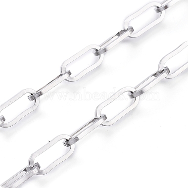 Tarnish Resistant 304 Stainless Steel Paperclip Chains(CHS-D030-02P)-5