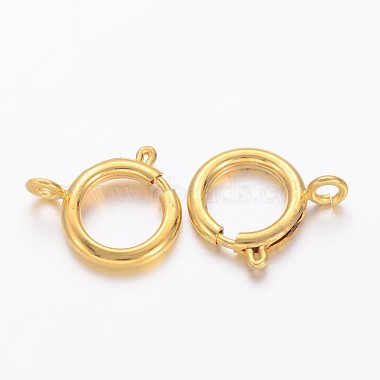 Brass Spring Ring Clasps(KK-H419-G)-2