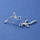 925 Sterling Silver Bowknot Stud Earrings(EJEW-P296-05S)-2