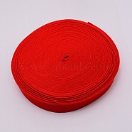 Ultra Wide Thick Flat Elastic Band, Webbing Garment Sewing Accessories, Red, 40mm(EC-WH0016-B-S001)