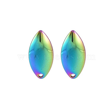 Boucles d'oreilles à tige en acier inoxydable couleur rianbow 304(STAS-N098-021)-2