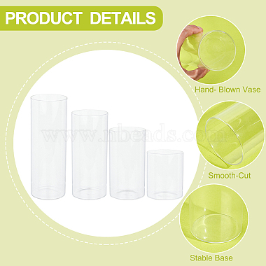 benecreat 4pcs 4 styles ornements de vase en verre colonne(GLAA-BC0001-23)-4