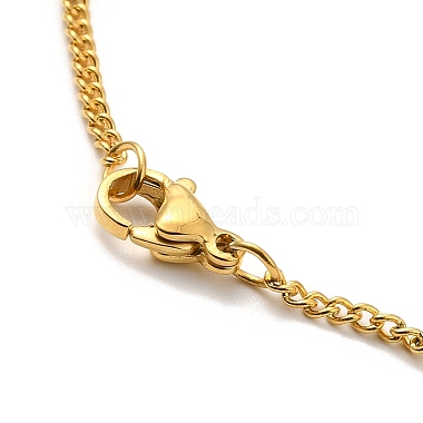 Bunte Halsketten mit Herzanhänger aus Strasssteinen zum Muttertag(NJEW-G123-02G)-3