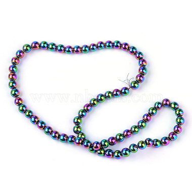 Non-magnetic Synthetic Hematite Beads Strands(X-G-S096-4mm-5)-3