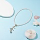 Starfish and Shell Pendant Necklace with Grade A Natural Pearl for Women(NJEW-JN03799)-2