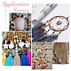 200Pcs 4 Colors Dyed Natural Maple Wood Beads(WOOD-GF0001-93)-5