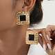 Alloy & Acrylic Stud Earrings(FS-WG485A1-01)-2