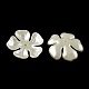 Coupelles de fleur avec 5-pétale en plastique ABS d'imitation nacre(OACR-R016-12)-1