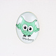 Cartoon Owl Printed Glass Oval Cabochons(X-GGLA-N003-20x30-B11)-1