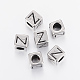 304 Stainless Steel Large Hole Letter European Beads(STAS-H428-01AS-Z)-1