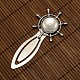 18mm Clear Domed Glass Cabochon Cover for Antique Silver DIY Alloy Portrait Helm Bookmark Making(DIY-X0119-AS-NR)-2
