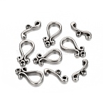 Tarnish Resistant 304 Stainless Steel Toggle Clasps, Teardrop, Stainless Steel Color, teardrop,: 19x10x2.5mm, Hole: 1.6mm, Bar: 7x16.5x2.5mm, Hole: 1.8mm(STAS-I157-01P)