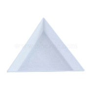Plastic Diamond Tray, Diamond Picture Tools, Triangle, White, 72x63x1mm(DIAM-PW0001-042)